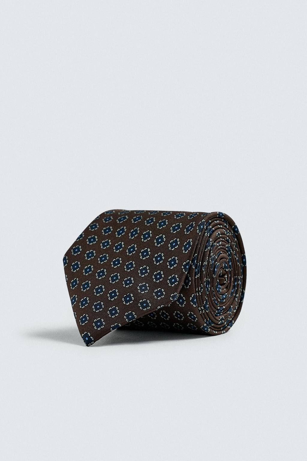 CORBATA JACQUARD GEOM?TRICO 100% SEDA / Marr?n - Zara фото 2