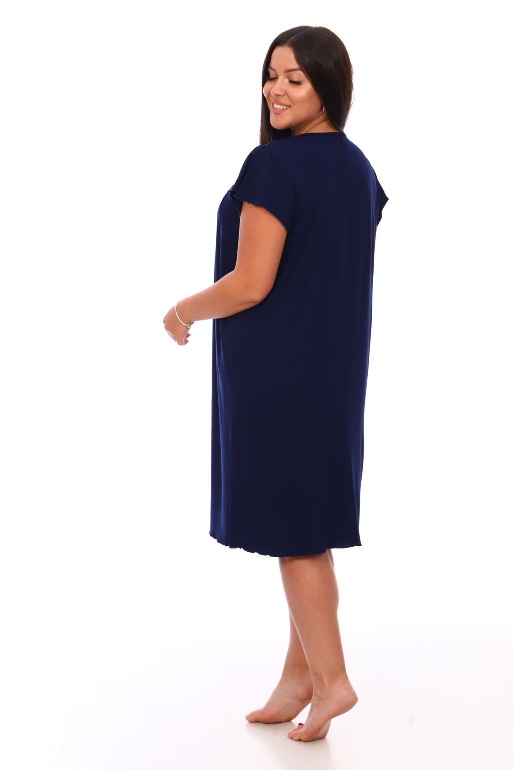 001 Ночная сорочка "темно-синий"