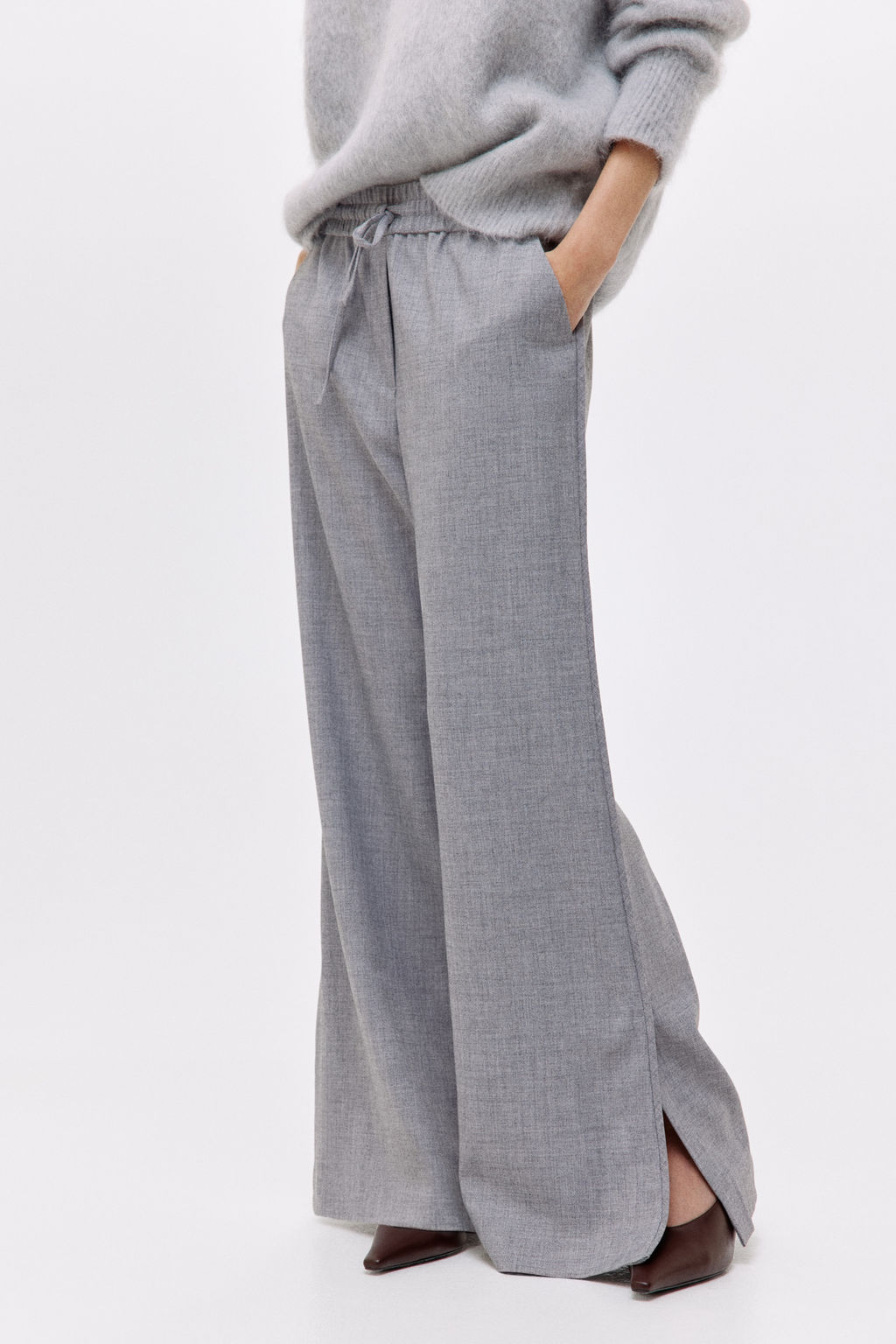Pantal?n acampanado con cord?n de ajuste - H&m фото 5