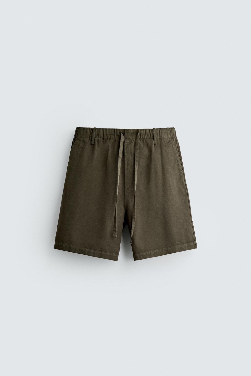 BERMUDA REGULAR FIT ALGOD?N - LYOCELL / Blanco roto - Zara фото 7
