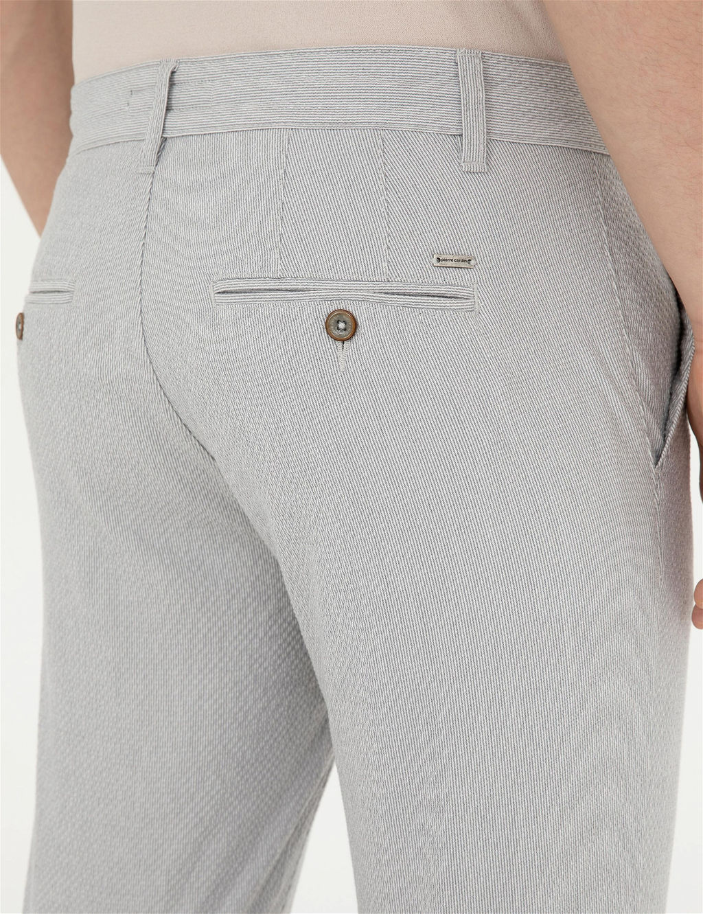 Gri Slim Fit Kanvas Pantolon - Pierre cardin фото 7