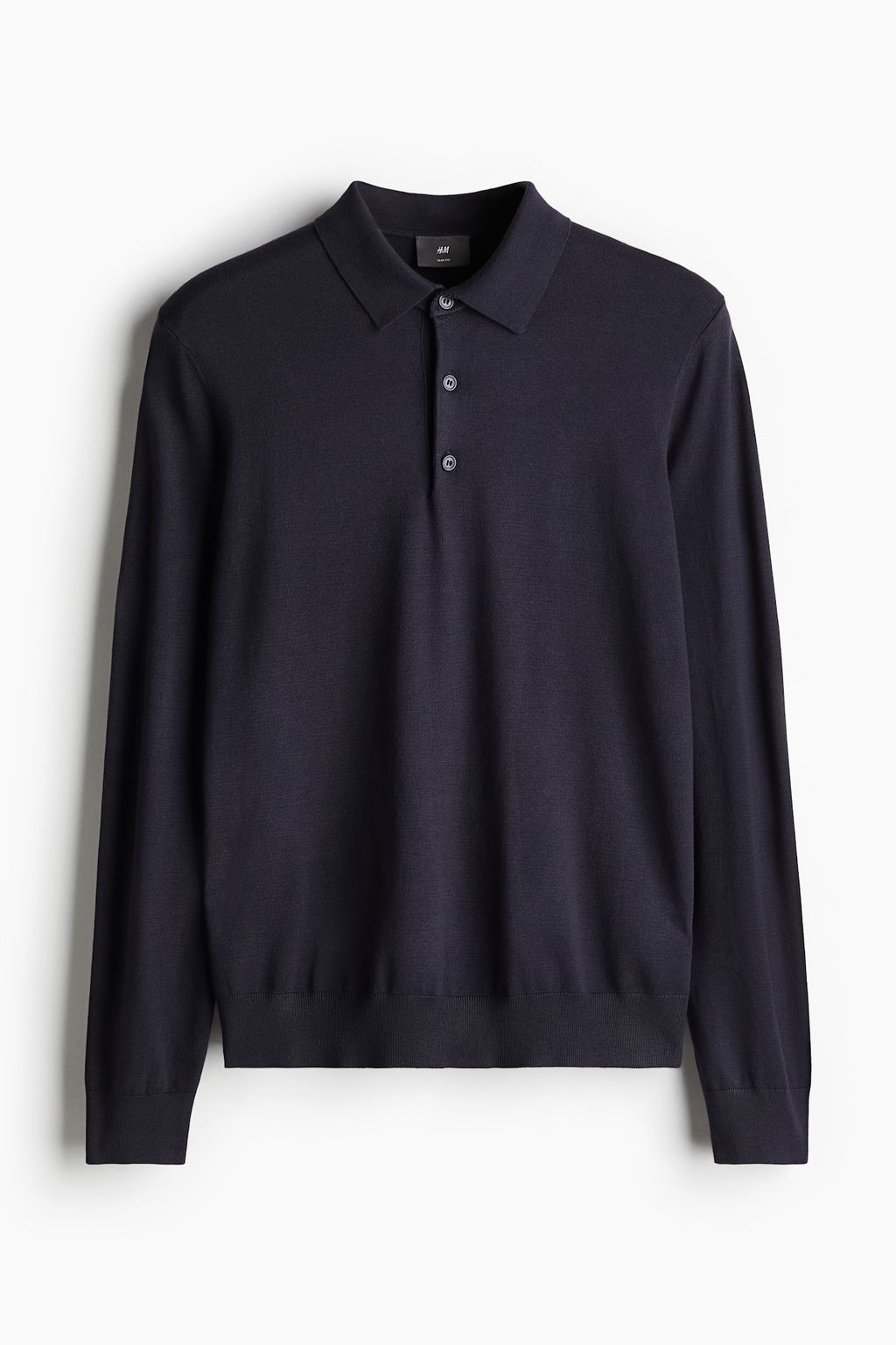 Polo de punto fino Slim Fit - H&m фото 5
