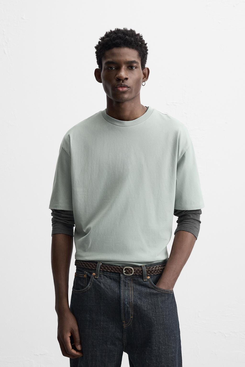 SHIRT WITH EMBROIDERED SLOGAN - Zara фото 2