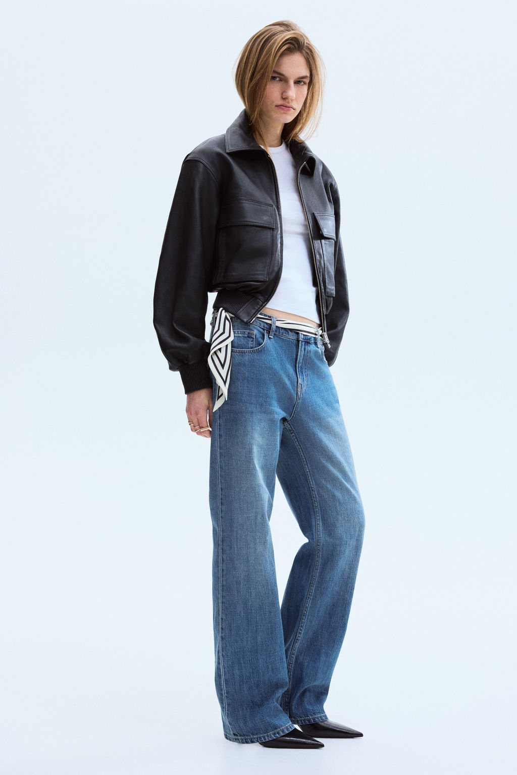Straight Regular Waist Jeans - H&m фото 2