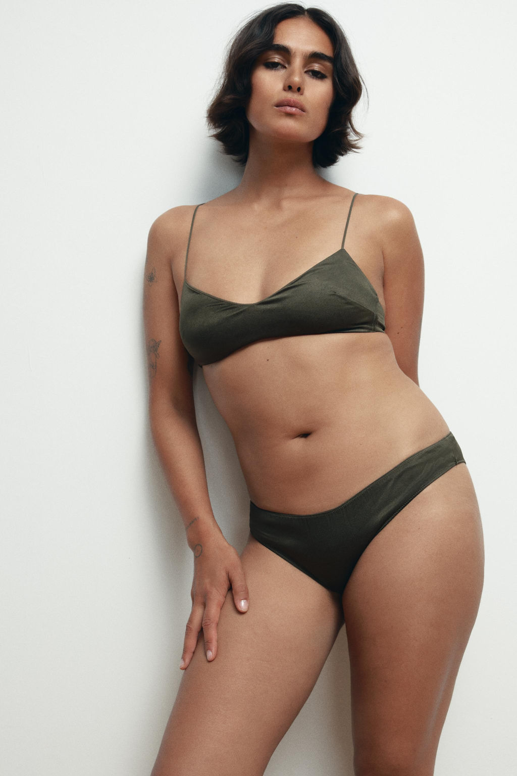 TEXTURED BRALETTE WITH SILK - Zara фото 2