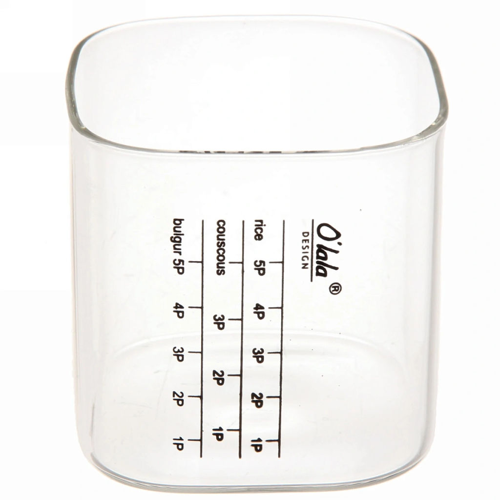 Банка для продуктов стеклянная 700мл "Olala" с мерный стаканом