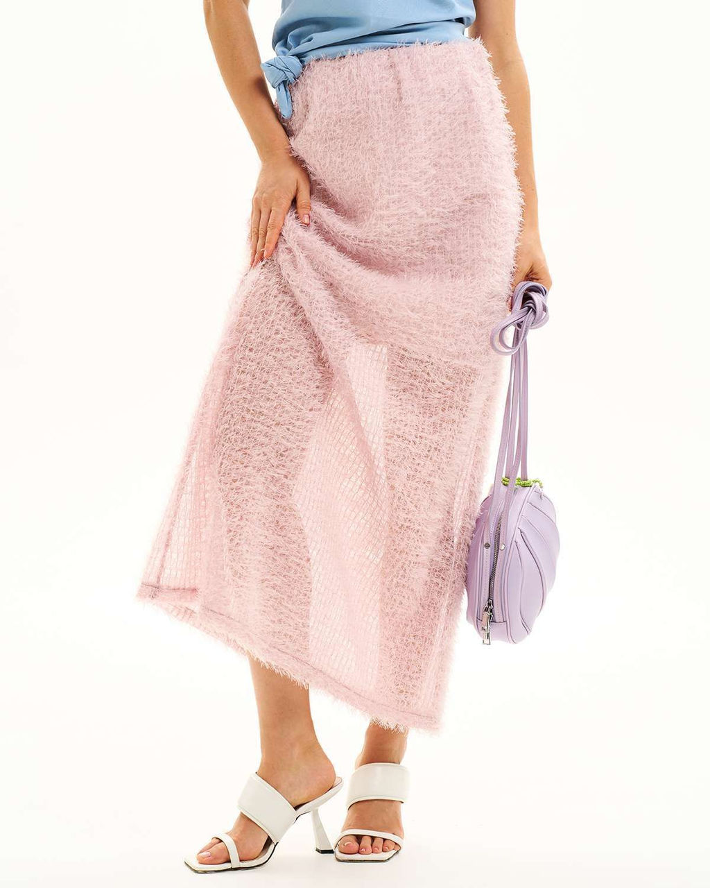 Юбка из сетки с ворсом VU001