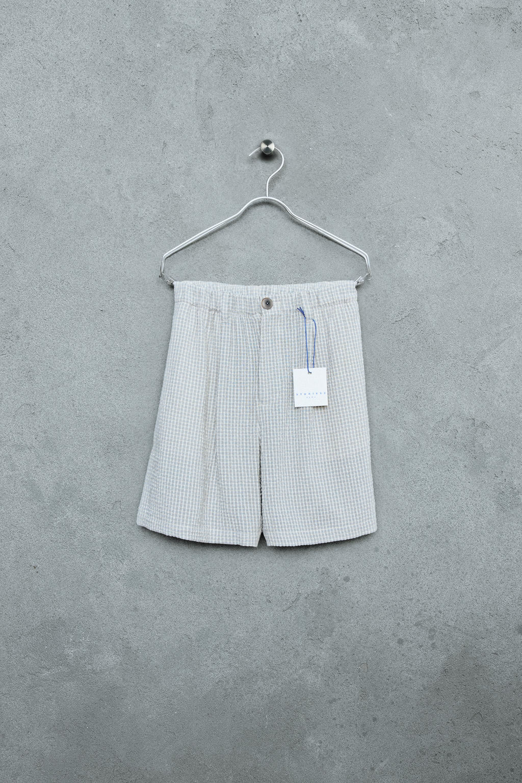 STORIESZ - BERMUDA TEXTURA CUADROS / Marr?n / Crudo