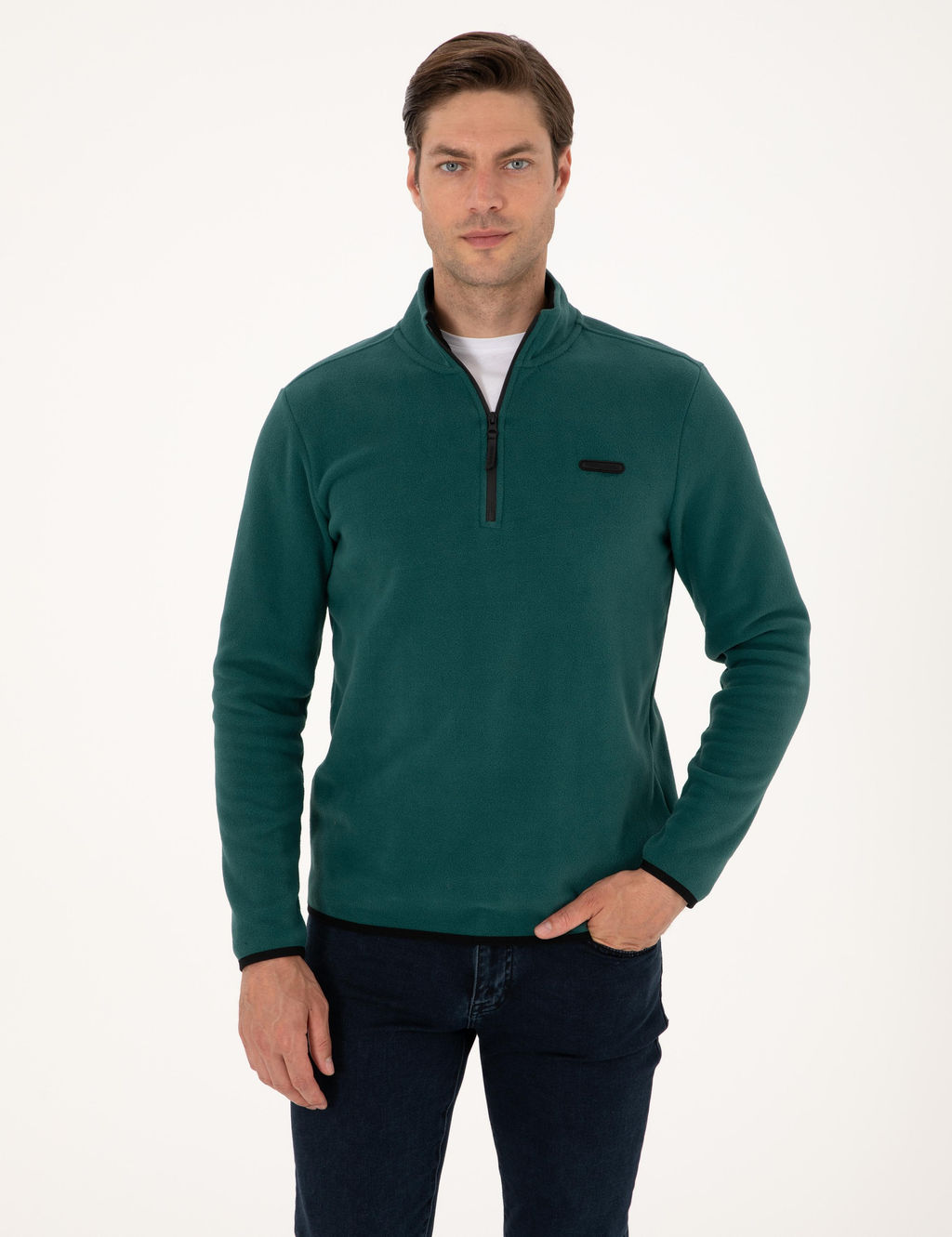 Z_mr_t Regular Fit Yar_m Fermuarl_ Polar Sweatshirt