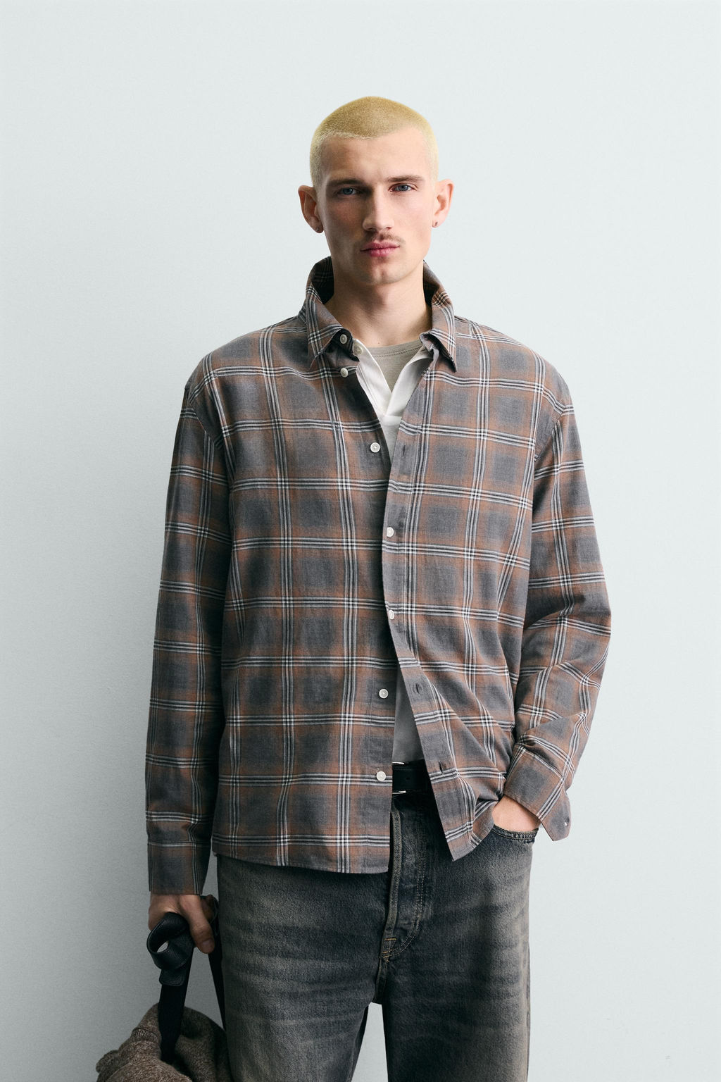 RELAXED FIT CHECK SHIRT - Zara фото 2