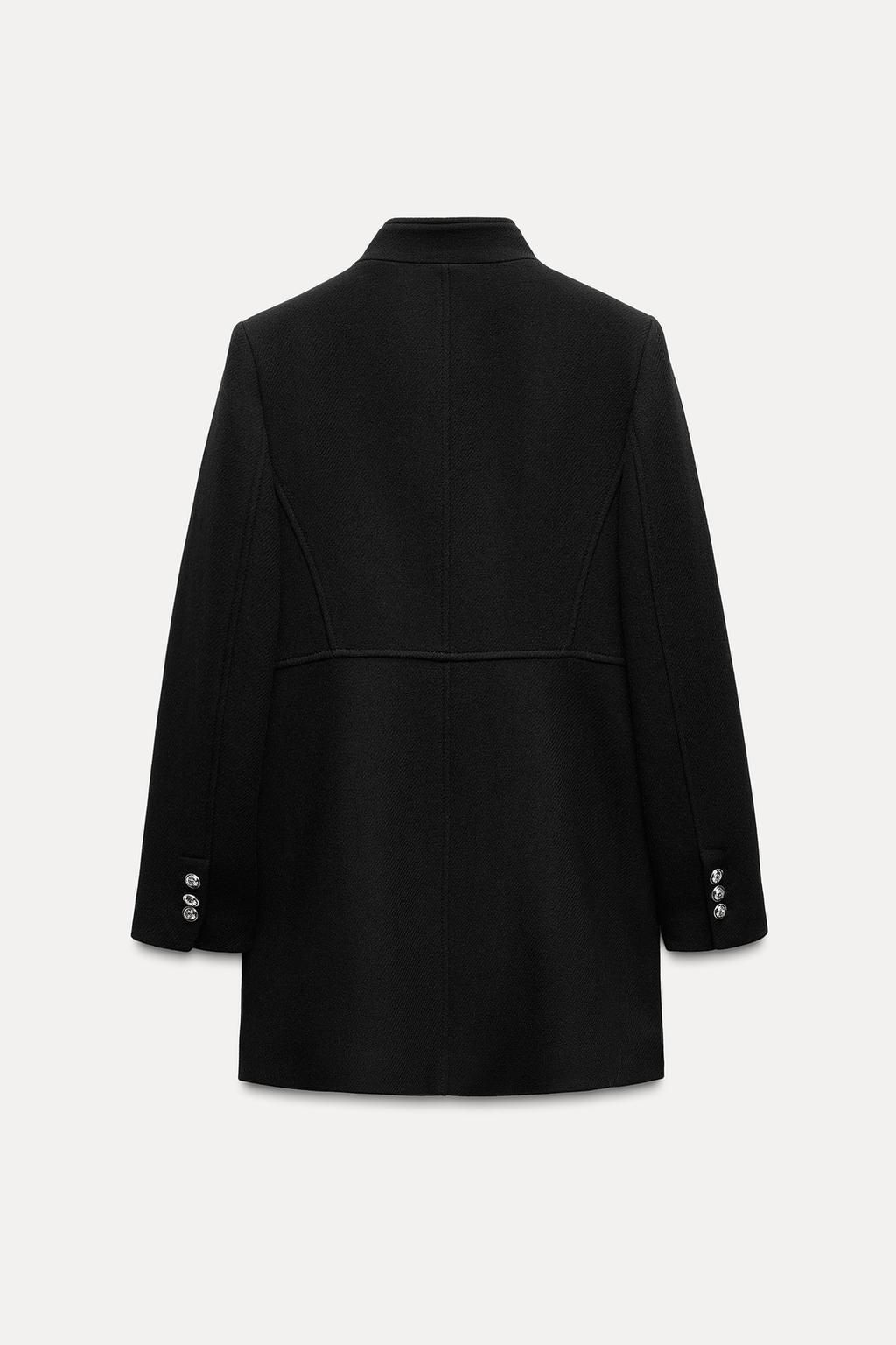 WOOL BLEND DOUBLE-BREASTED COAT - Zara фото 8