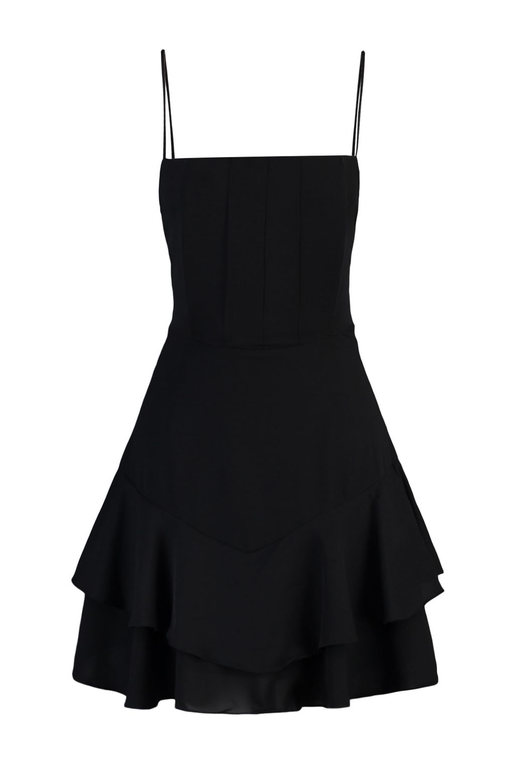 Siyah A-Kesim Balen Detayl? Dokuma K?sa Abiye Gece Mezuniyet Elbisesi TPRSS22EL00065