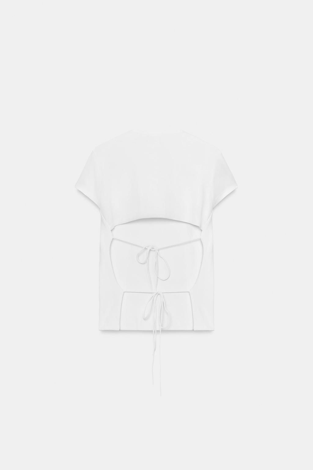 OPEN BACK TOP WITH BOWS - Zara фото 17