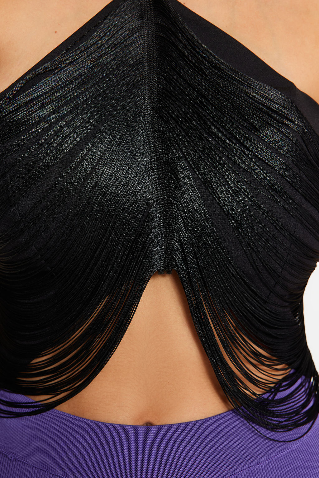 Trendyolmilla Siyah Crop Puskul Detayl? Dokuma Bluz TPRAW24BZ00082  фото 6