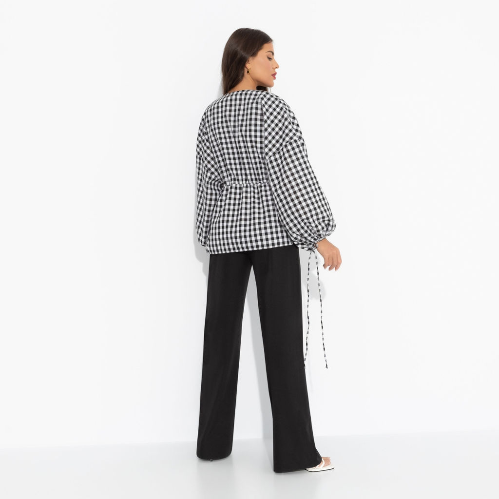 Брючный комплект‑тройка Приручённый шик (3 в 1 черно-белый) - Charutti фото 11