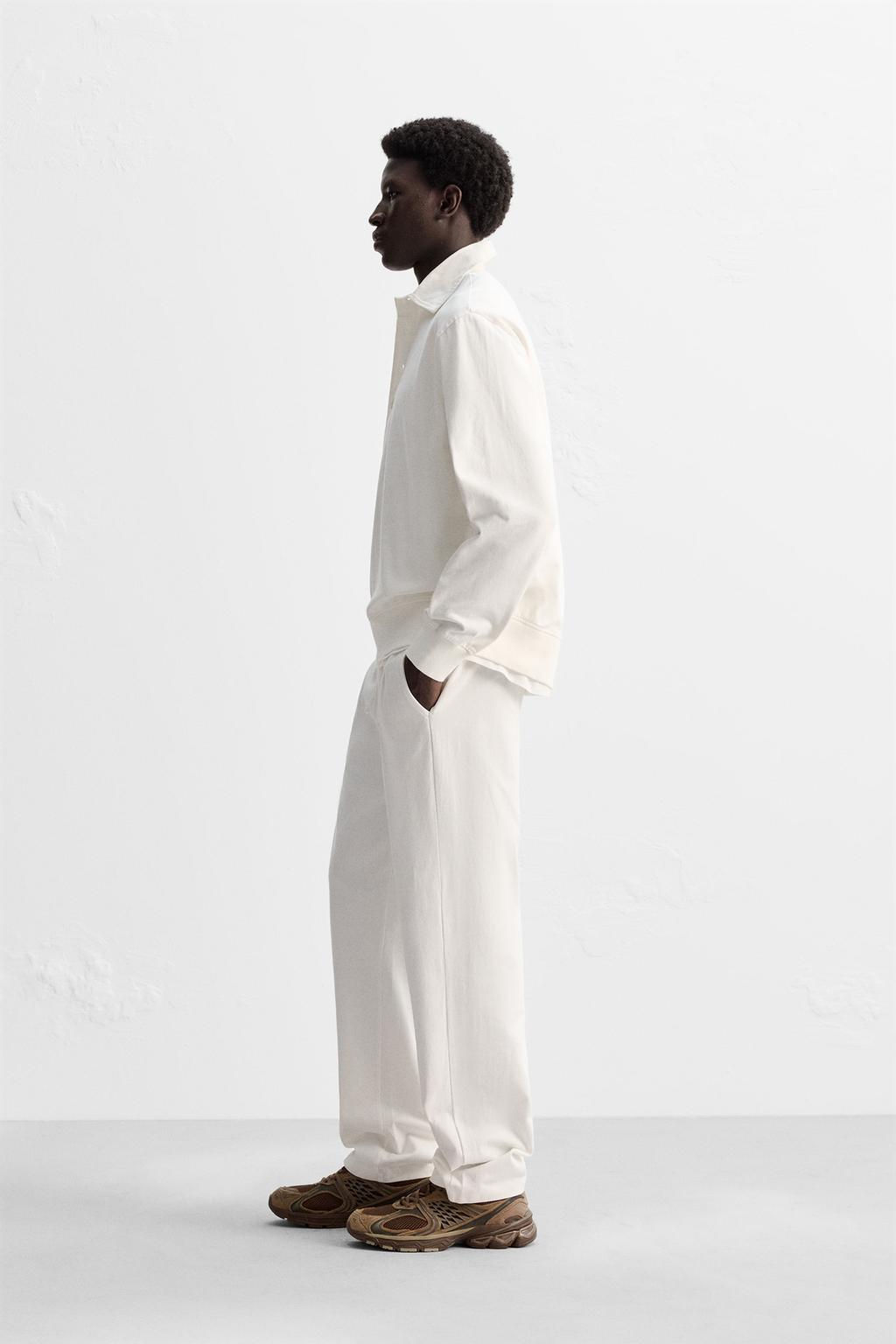 PLEATED JOGGER TROUSERS - Zara фото 11