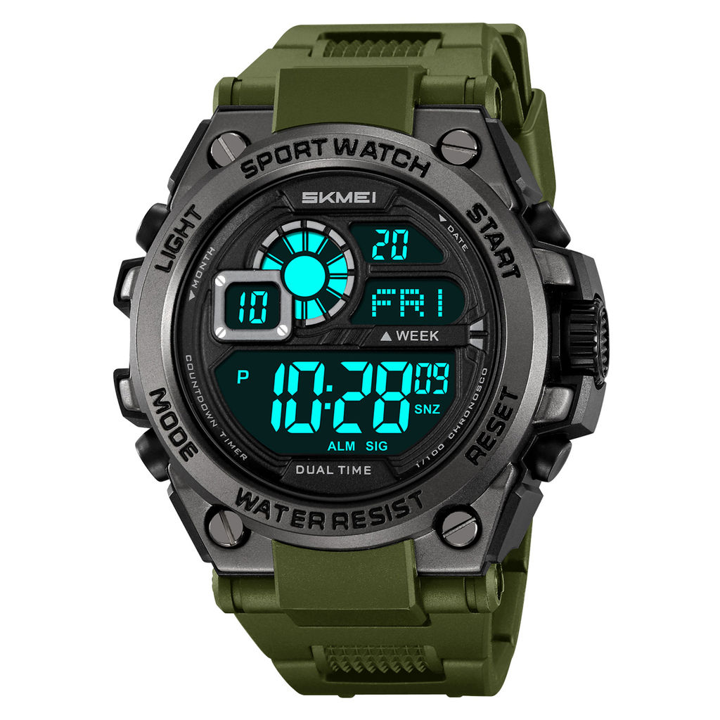 Часы наручные Skmei мужские электронные спортивные 2318army-green