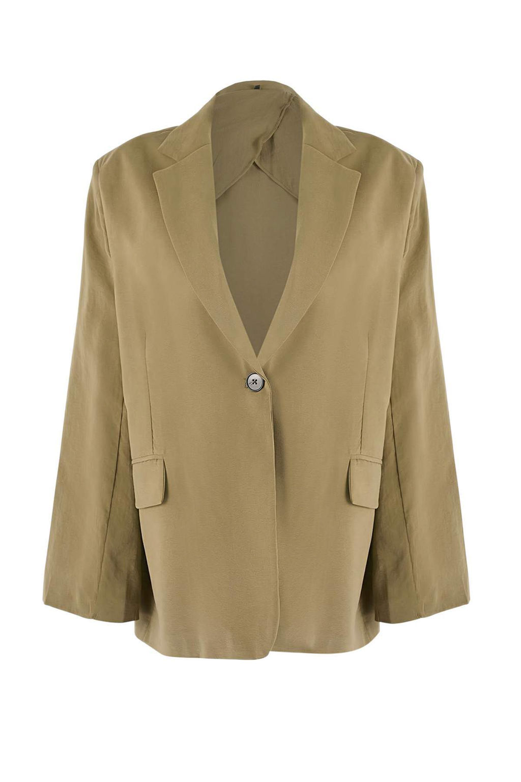 Haki Modal Dokuma Tek Beden Oversize Blazer Ceket TWOSS26BC00039 - Trendyolmilla фото 4