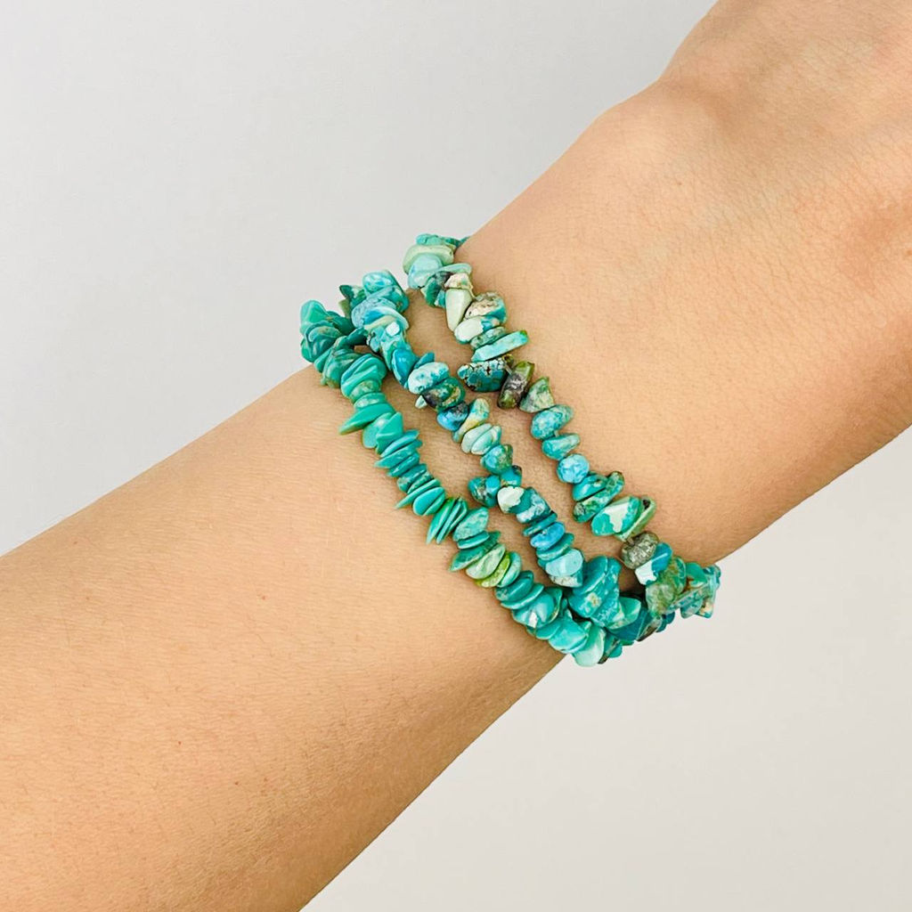 Бусины для рукоделия из Бирюзы крошка 40 см