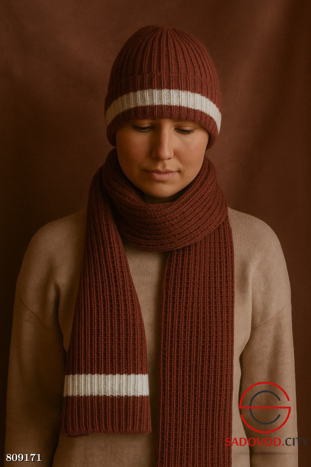 Шапка в комплект 2в1, внутри флис - Bruno фото 6