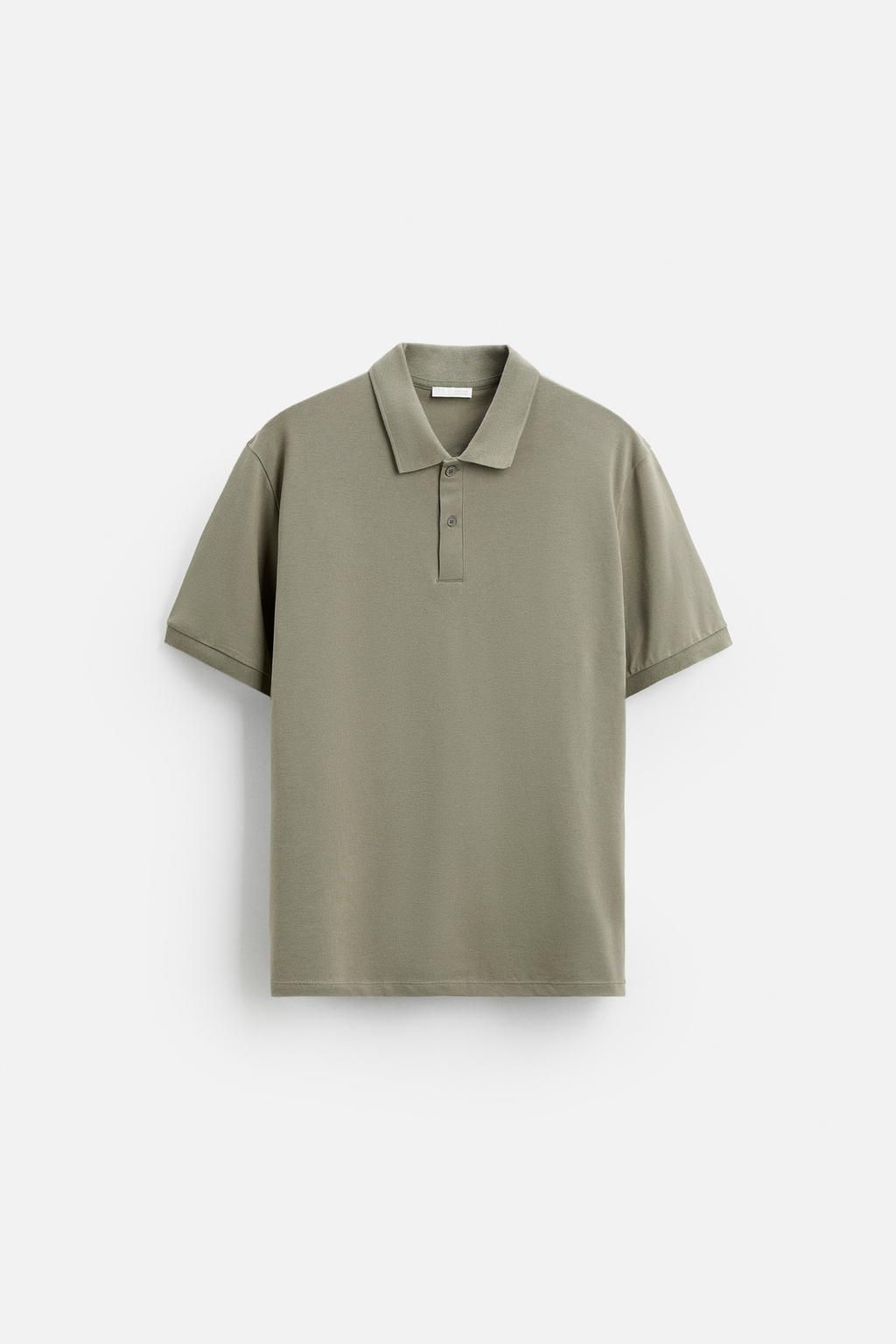 BASIC PIQUE TEXTURE POLO SHIRT - Zara фото 31
