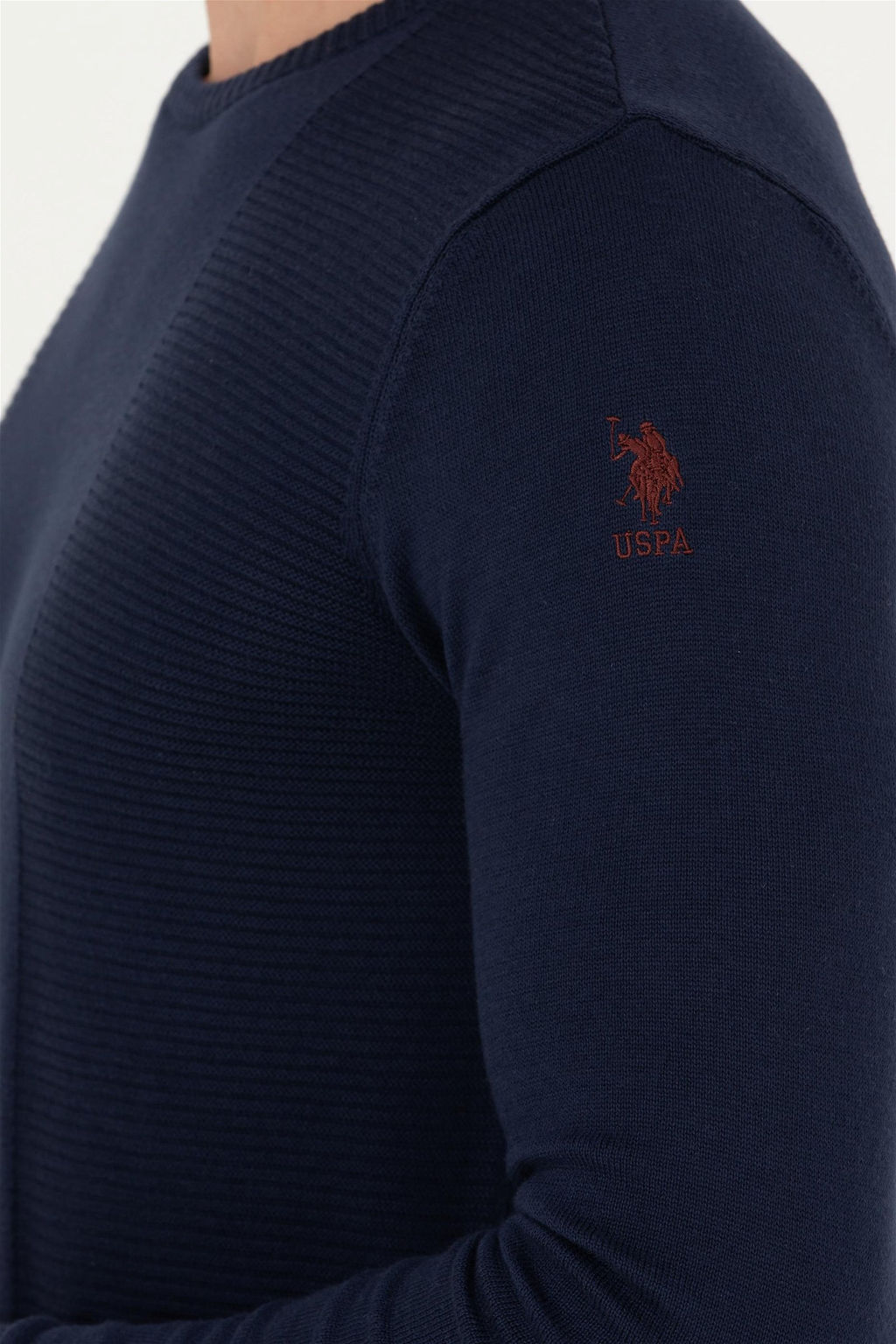 U. S. Polo Assn Мужской темно-синий свитер - U.s. polo assn фото 6