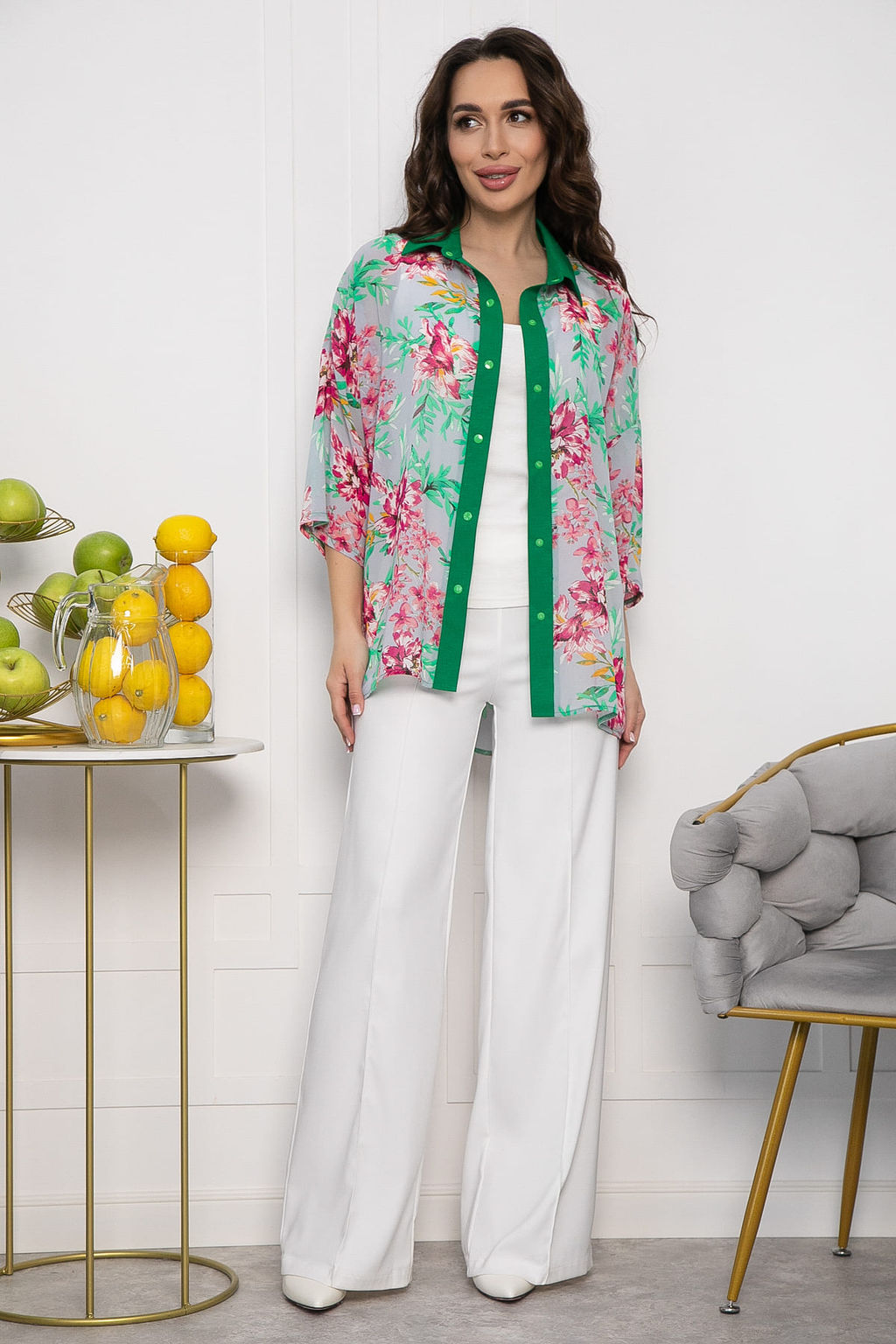 Костюм Удачный (зеленый) К13590-13М - Lt collection фото 9