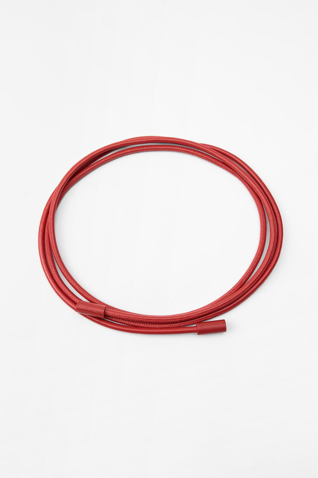 CIRCULAR LEATHER BELT - Zara фото 6