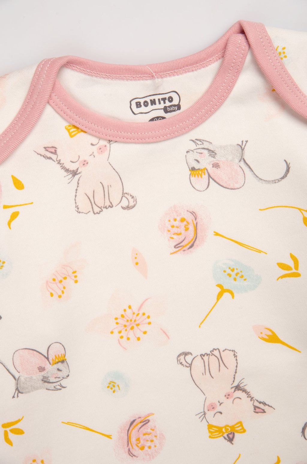 Хлопковое детское боди из интерлока Bonito  фото 18