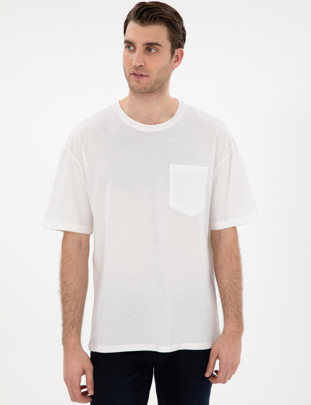 Ekru Comfort Fit Basic Ti__rt - Pierre cardin фото 3