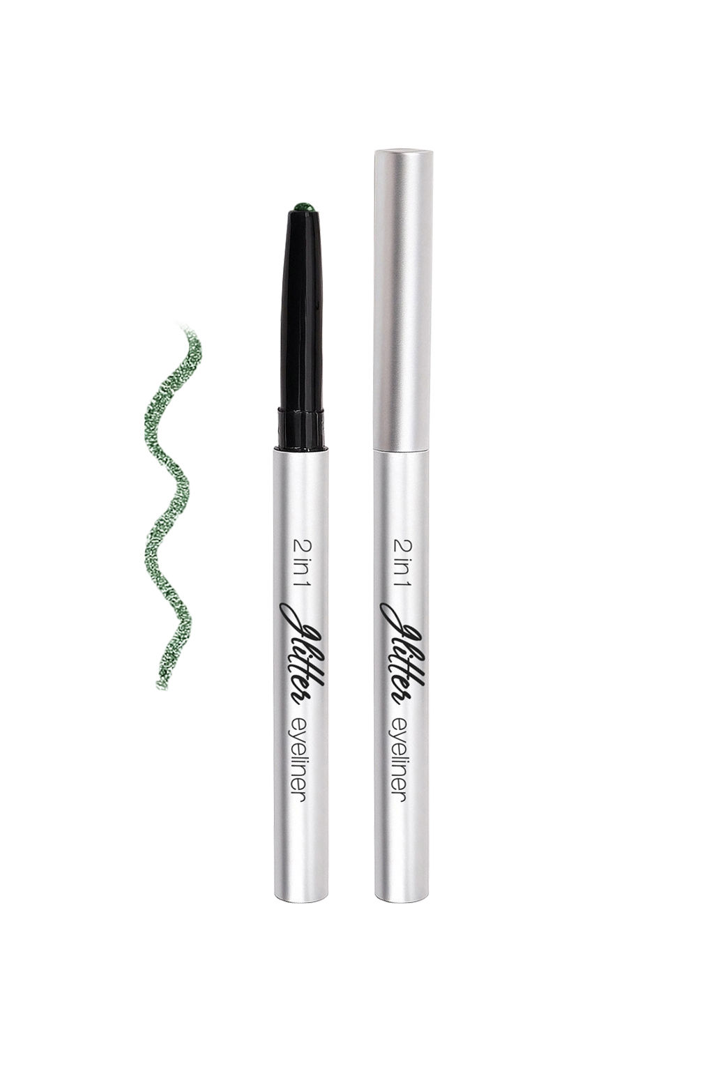LavelleCollection Тени-карандаш Glitter eyeliner 2in1 тон 04 sparkling green