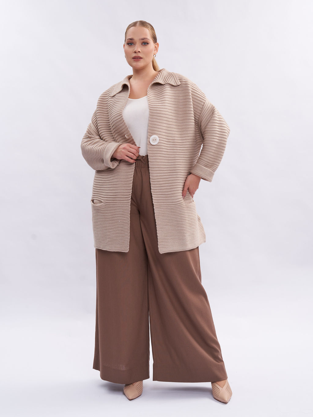 Кардиган вязаный GA56667WHT03