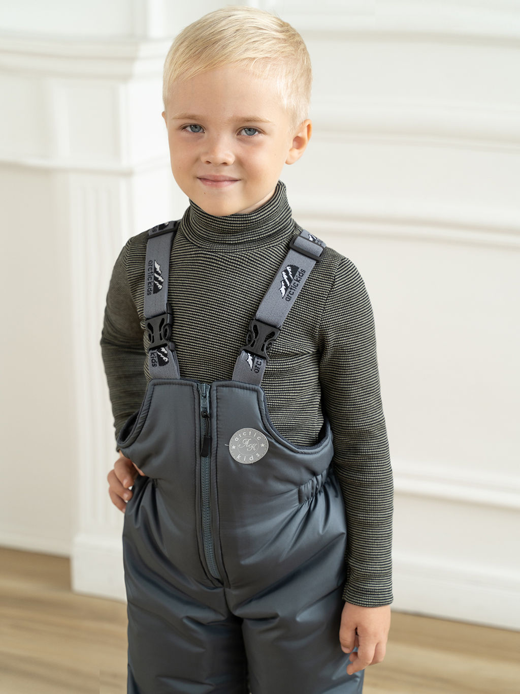 Полукомбинезон детский серый