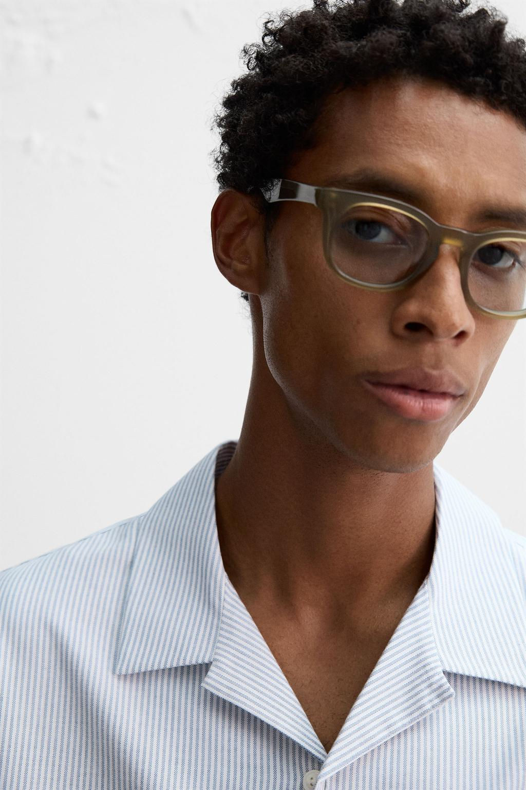 STRIPED OXFORD SHIRT - Zara фото 6