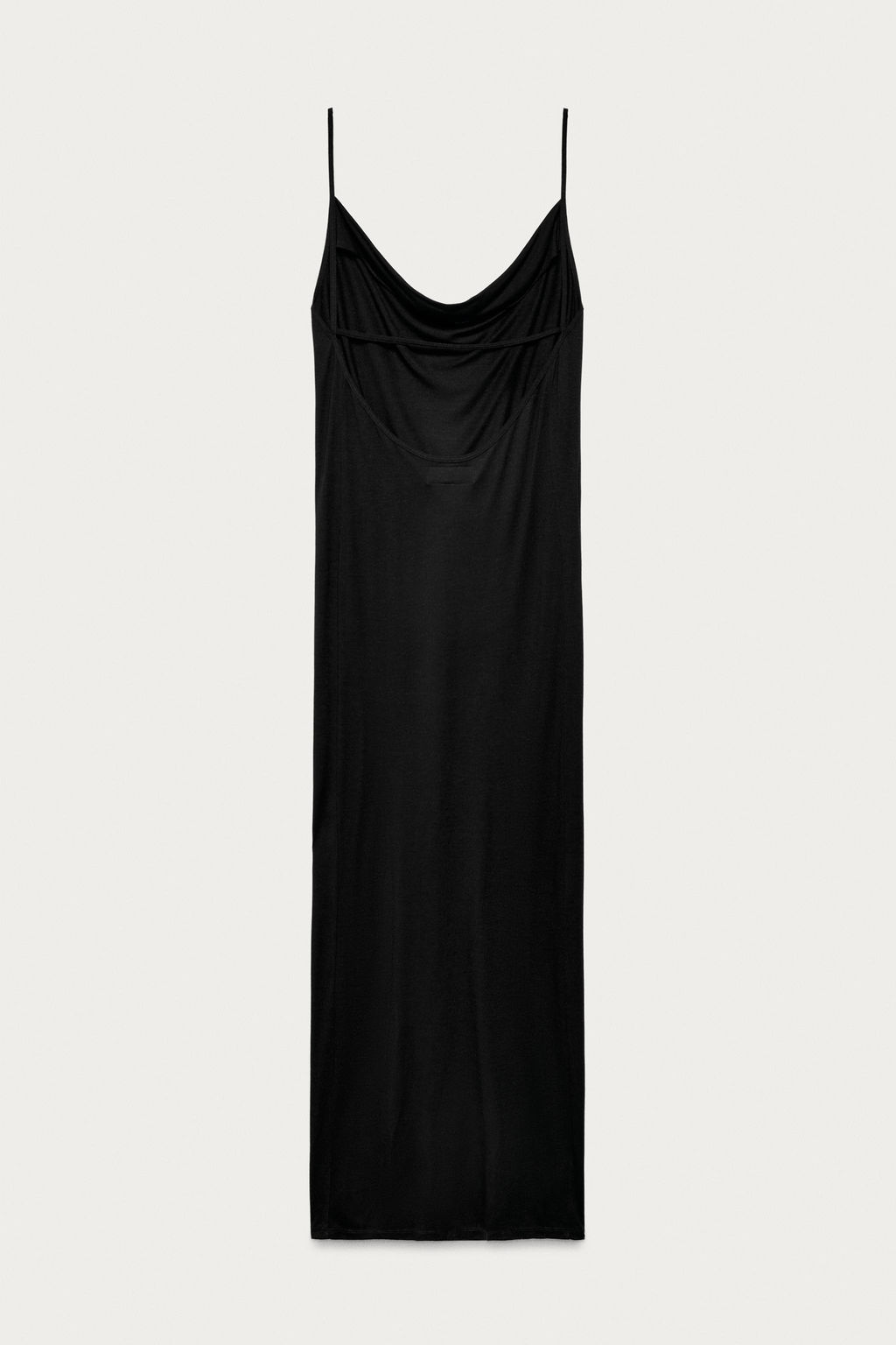 VESTIDO LARGO DRAPEADO MARISA BERENSON X ZARA / Negro фото 2
