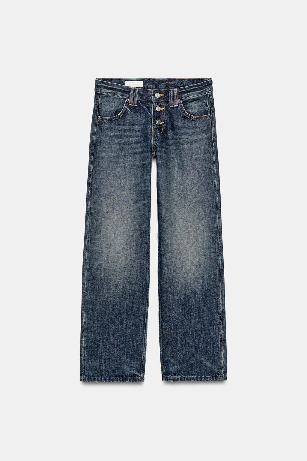 JEANS TRF RECTO TIRO BAJO / Marino - Zara фото 7