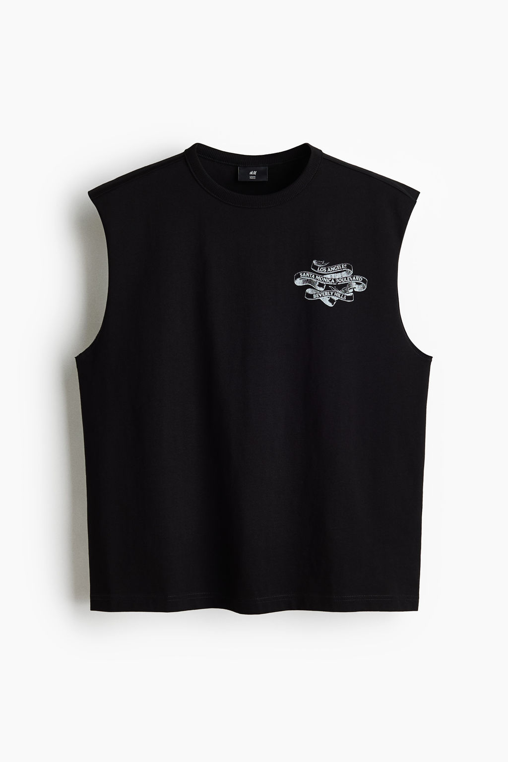 Camiseta sin mangas con motivo estampado Loose Fit - H&m фото 2