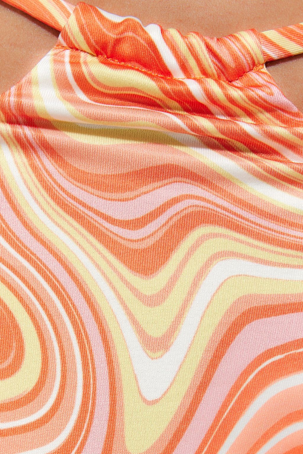 TRENDYOLMILLA Soyut Desenli Ucgen Baglamal? Brazilian Bikini Ustu TBESS23BU00060  фото 6