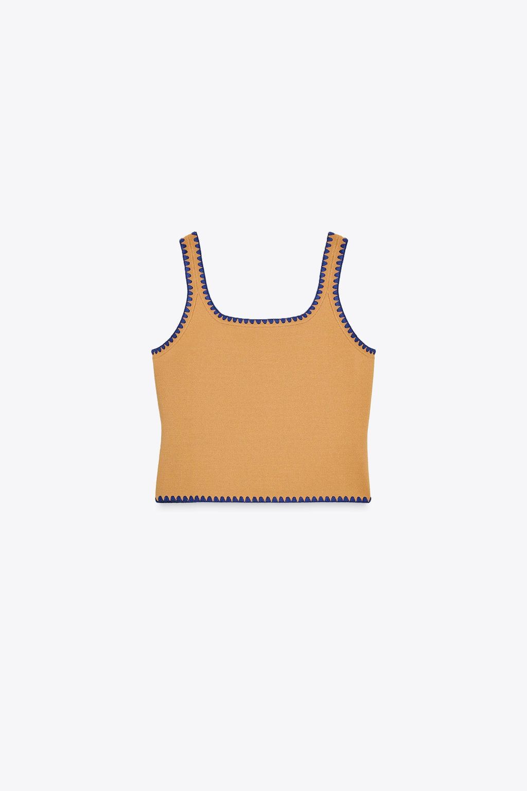 KNIT TOP WITH CONTRAST EMBROIDERY - Zara фото 9