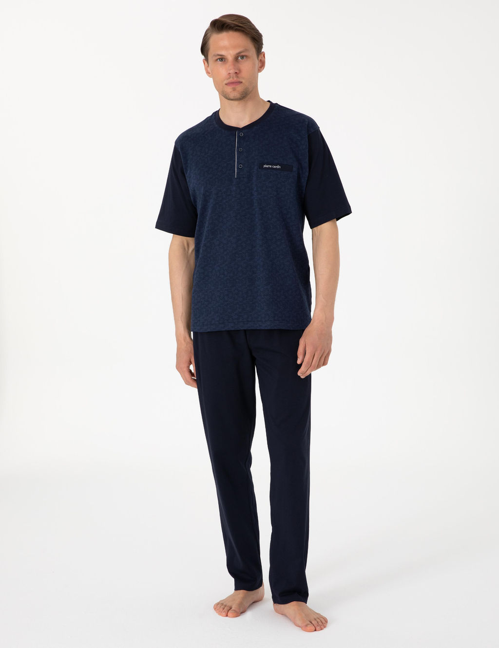 Mavi K_sakol _ortlu Pijama Tak_m_ - Pierre cardin фото 3