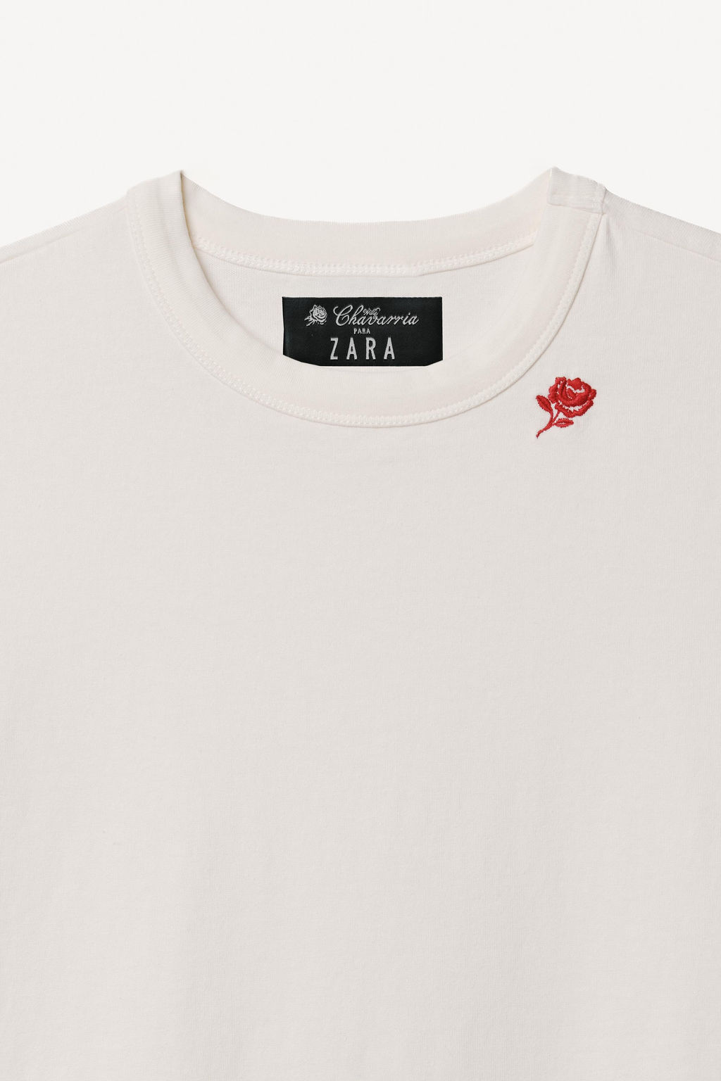 BODY MANGA CORTA BORDADO WILLY CHAVARRIA X ZARA / Blanco roto  фото 3