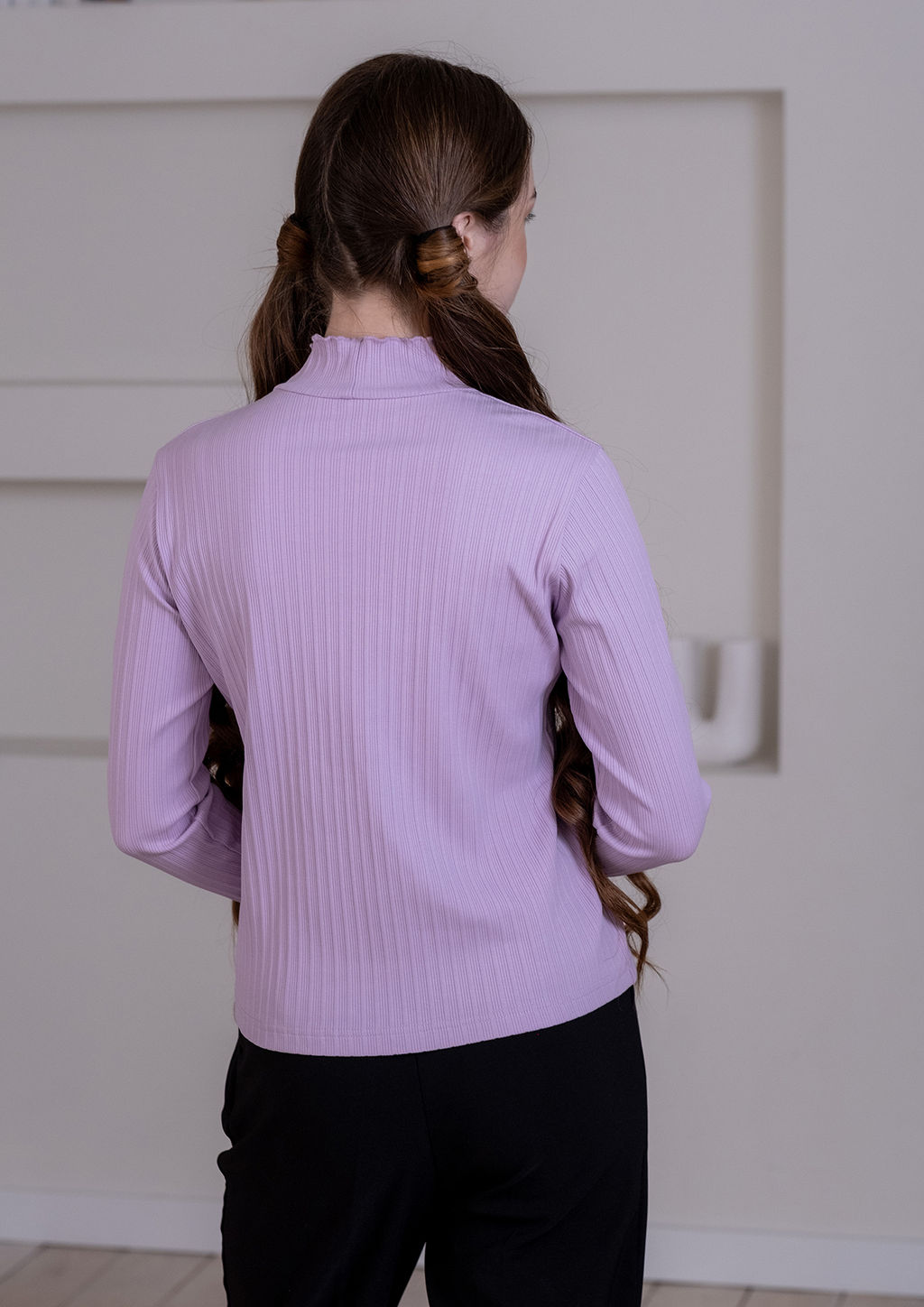 Виола, джемпер трикотажный сиреневый/122-60-54 - Alolika фото 12