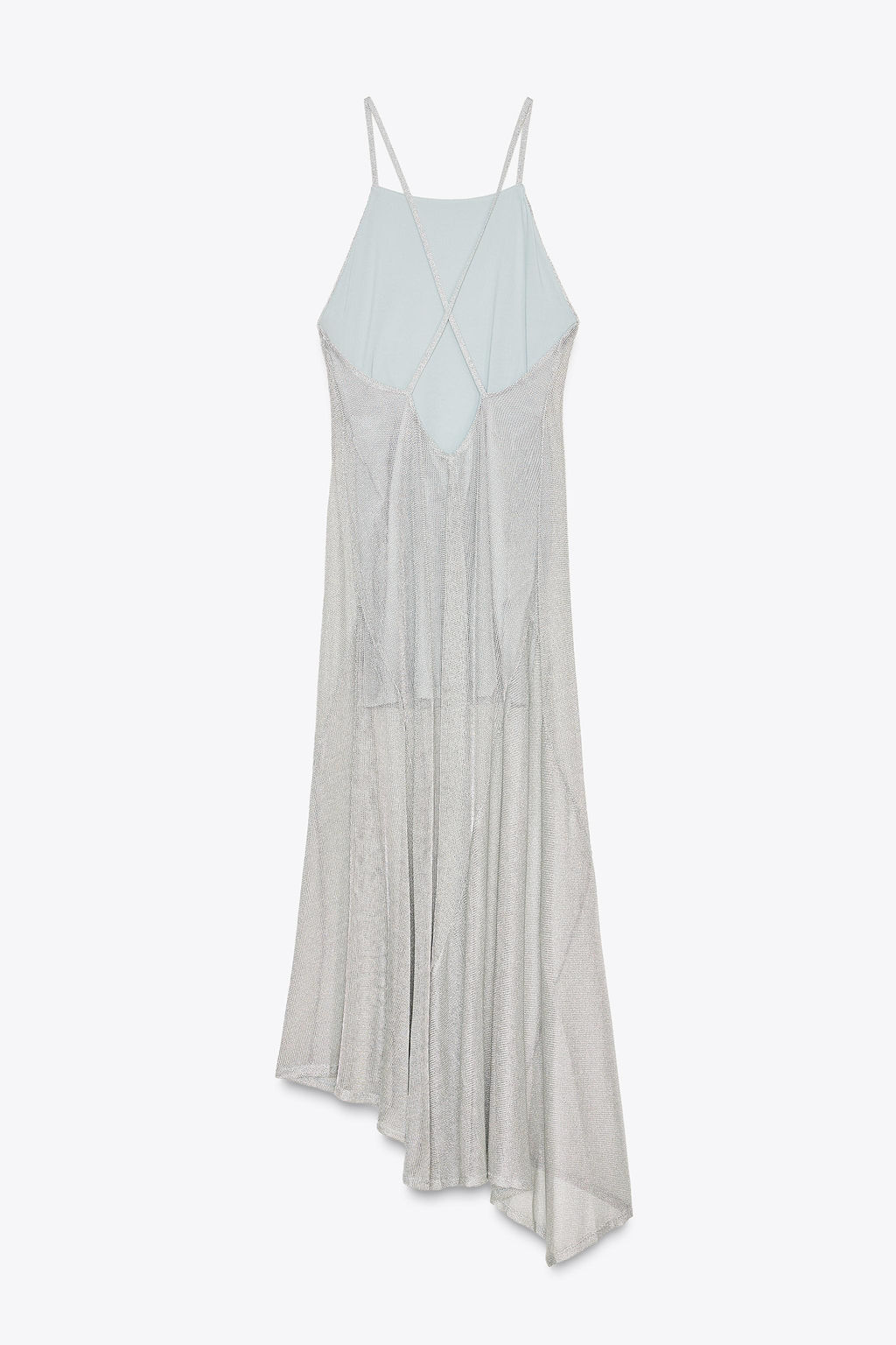 METALLIC THREAD MIDI DRESS - Zara фото 19