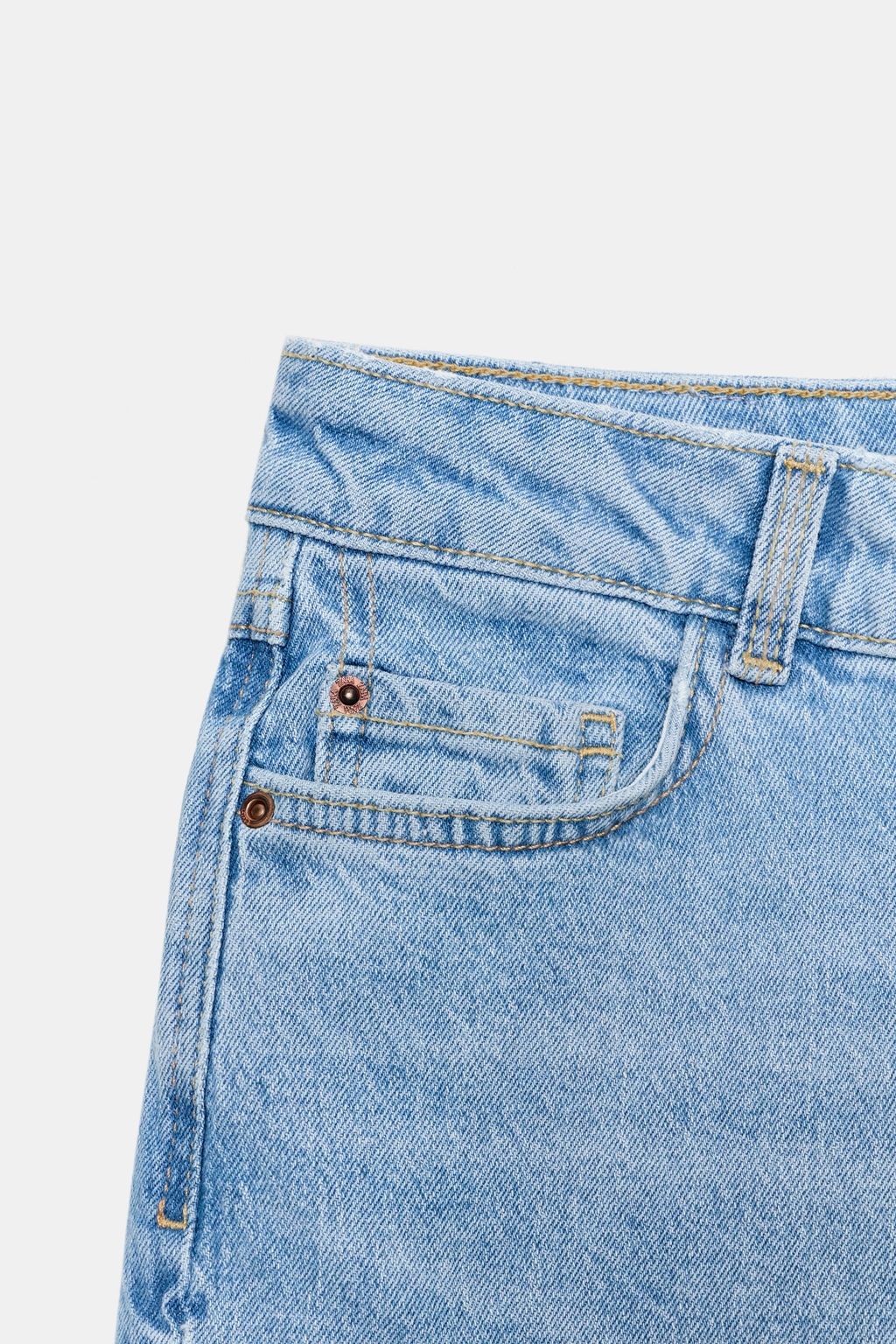 JEANS Z1975 CULOTTE TIRO ALTO COMFORT / Azul claro - Zara фото 10