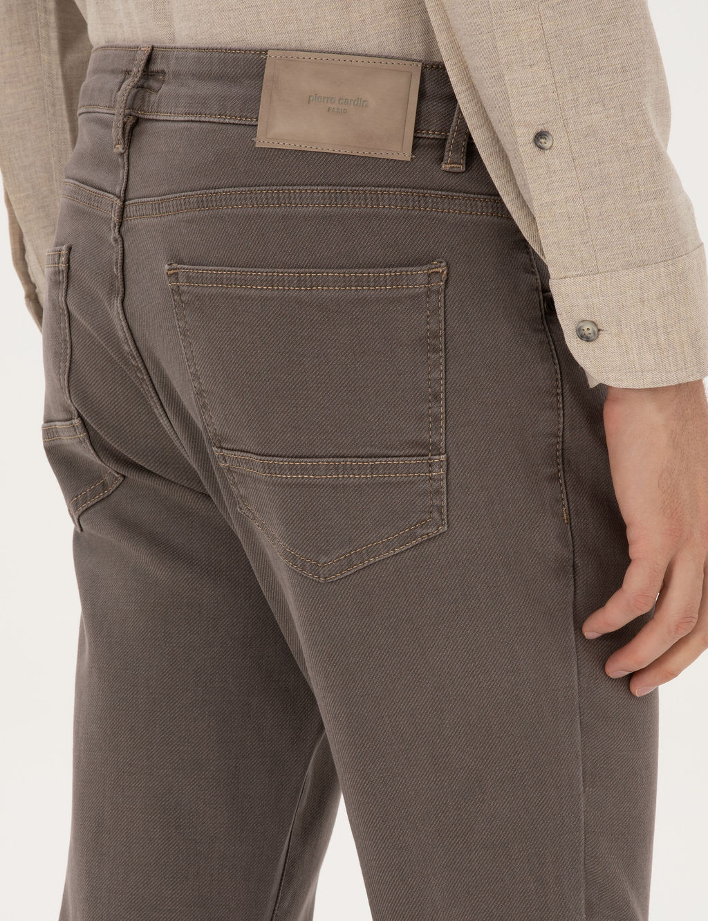 Bej Slim Fit Jean Pantolon