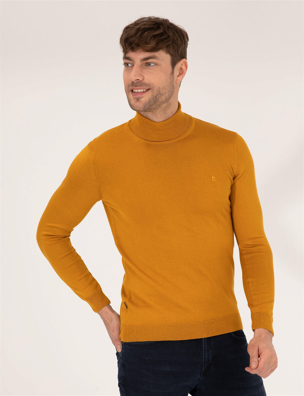 Safran Slim Fit Bal_k__ Yaka Basic Triko Kazak - Pierre cardin фото 2