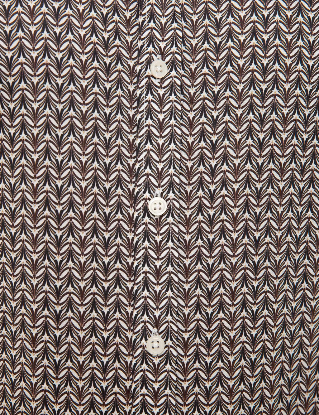 Темно-бордово-красная приталенная рубашка с длинным рукавом - Cacharel фото 5