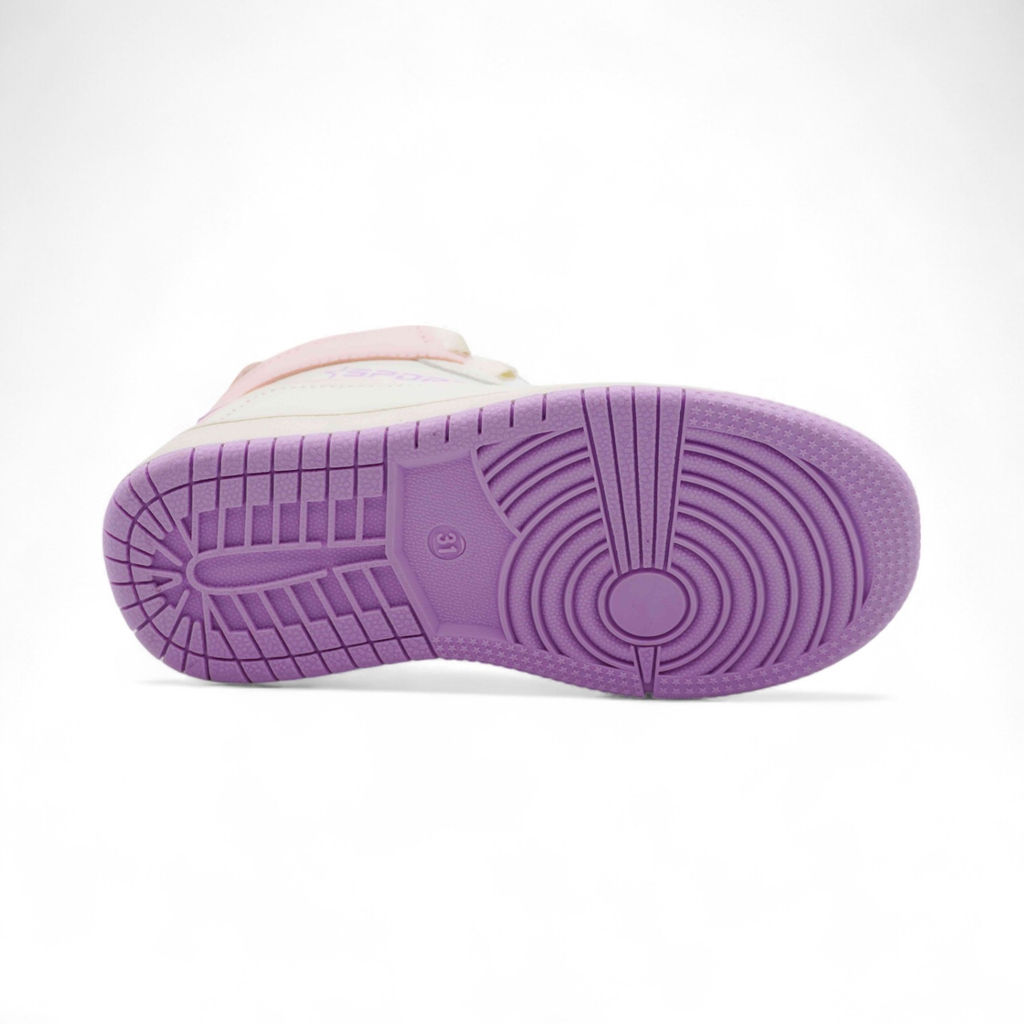 Кроссовки высокие демисезонные А7776-20 бежево розовые - BONCY фото 3