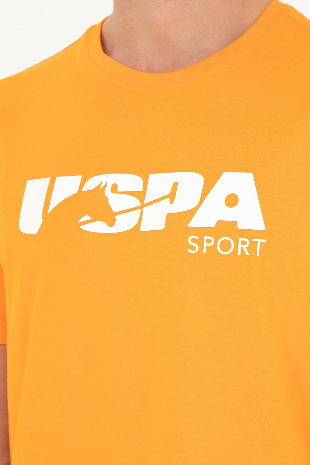 Мужская оранжевая футболка - U.s. polo assn фото 7