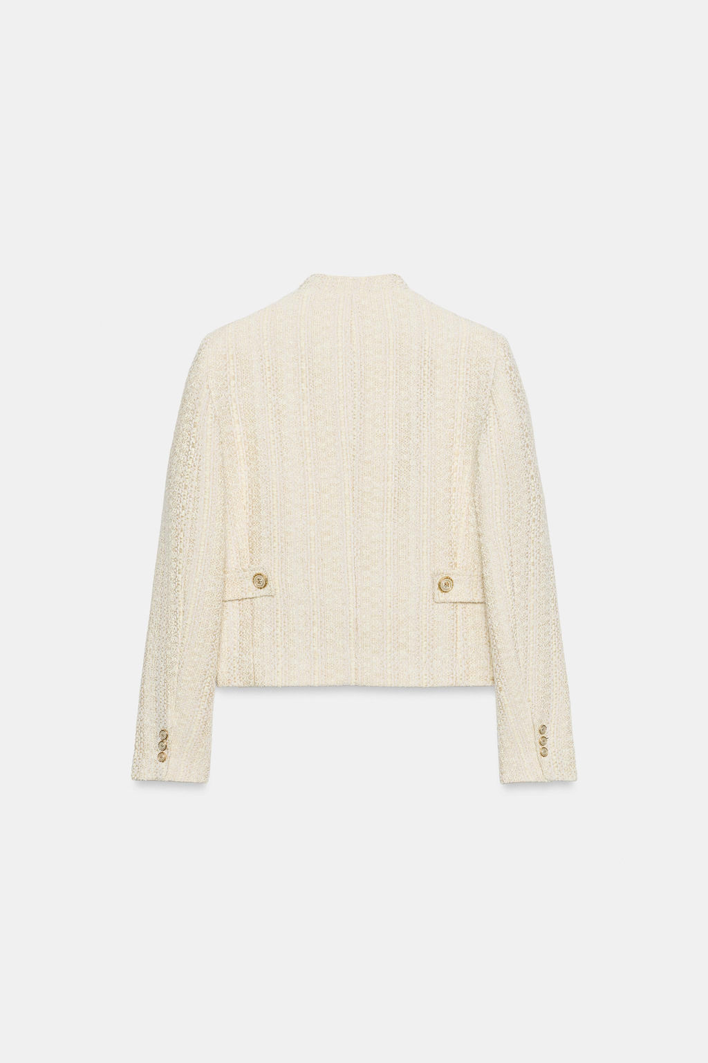 BLAZER ESTRUCTURA HOMBRERAS HILO METALIZADO / Crudo - Zara фото 7
